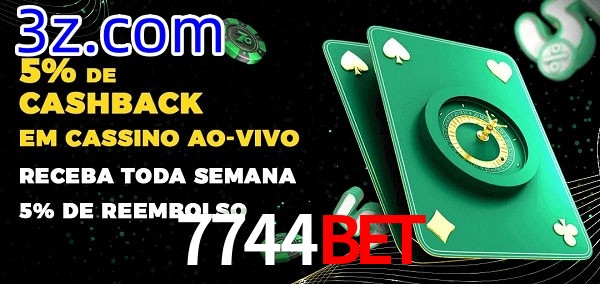 Promoções do cassino ao Vivo 7744Bet